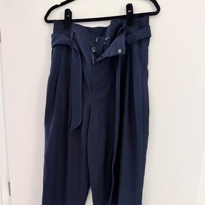 Madewell Navy Paper Bag Pants